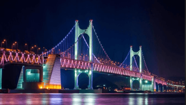 Gwangalli Beach and Gwangan Bridge