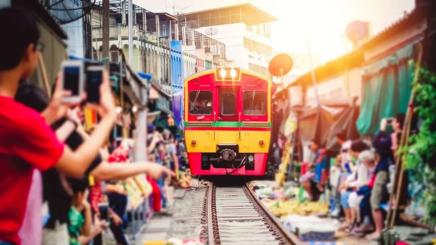 Maeklong Train Market & Floating Market & IG Cafe Tour By Car With Guide