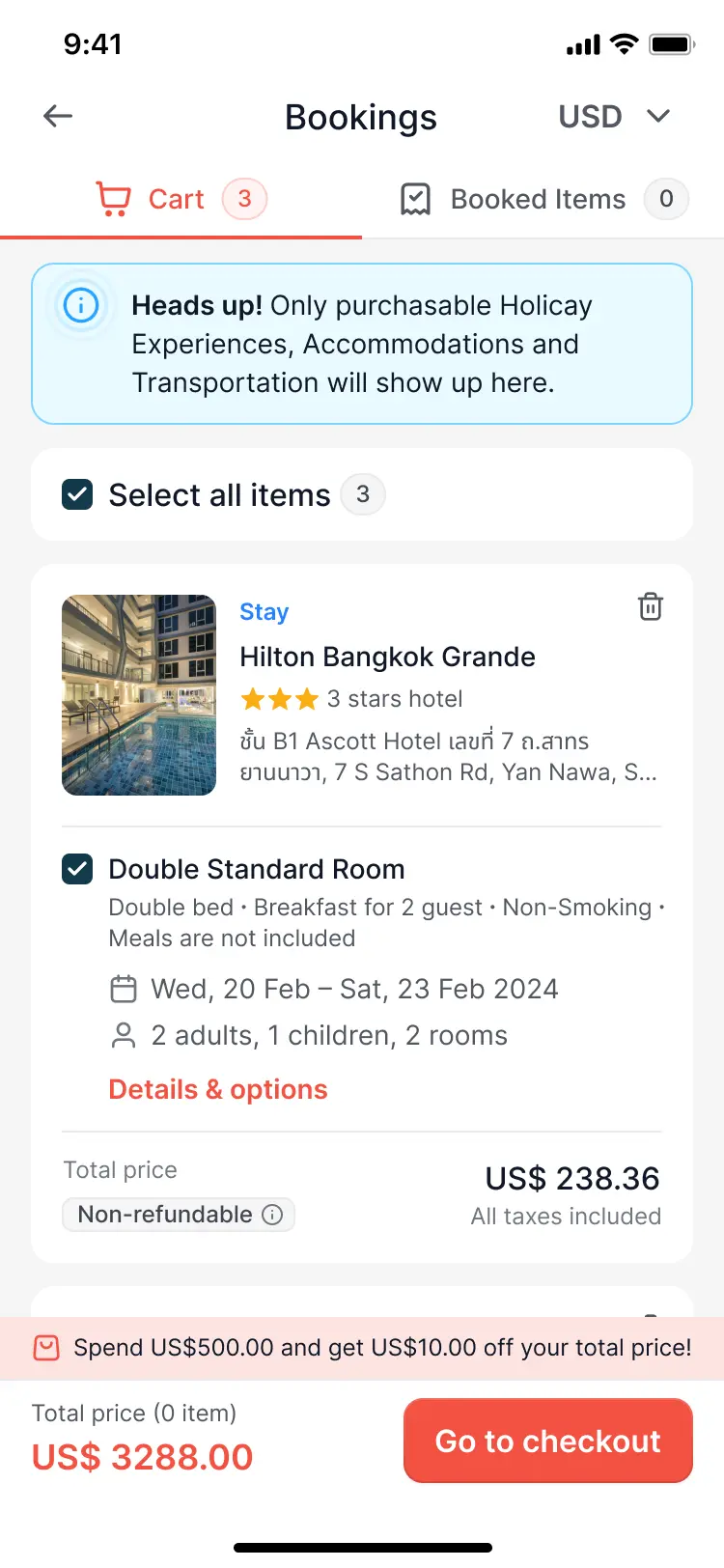Holicay - How it works - booking